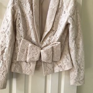 Jacket Lace Cream Sz 10 fits small figure Elegant